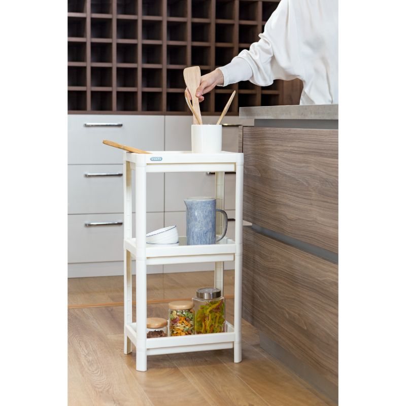 Inochi - Tokyo 3-Tier Multi-Purpose Storage Shelf - Grey