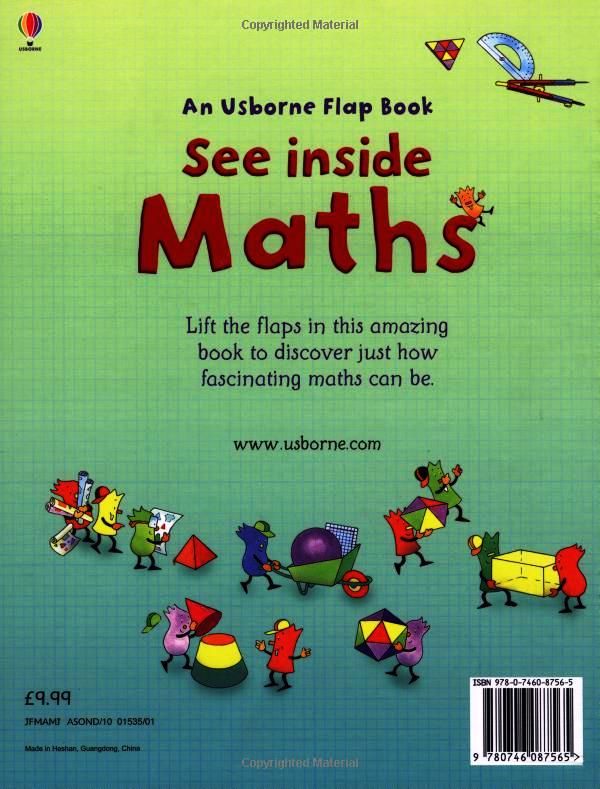 كتب أسبورن-  كتاب استكشف الرياضيات "Flap Book See Inside Maths"  