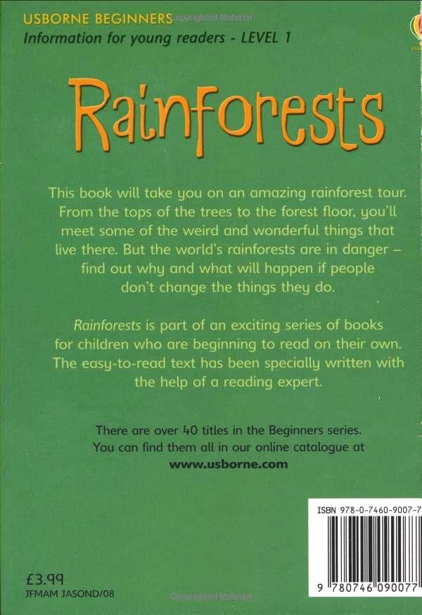 كتب أسبورن-  كتاب عن الغابات الممطرة للمبتدئين "Rainforests"  