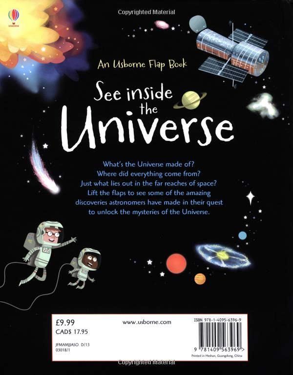 كتب أسبورن-  كتاب استكشف الكون "Flap Book See Inside The Universe"  