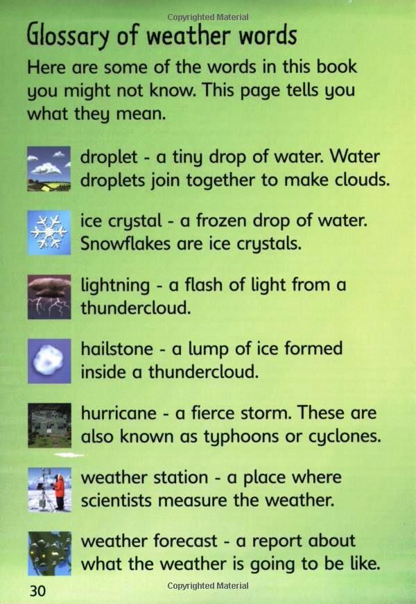 Usborne Books - Beginners: Weather