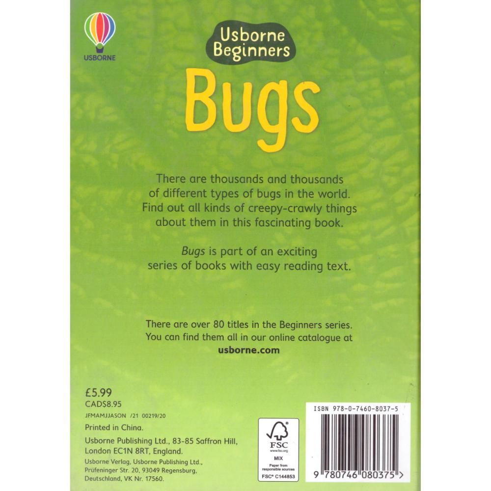 Usborne Books - Beginners - BUGS: LEVEL 1