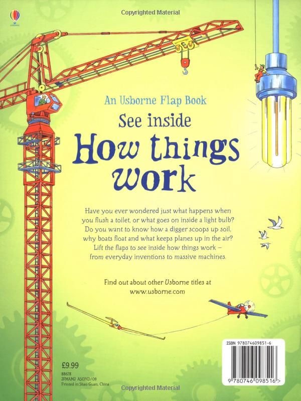 Usborne Books - Flap Book - See Inside How Things Work