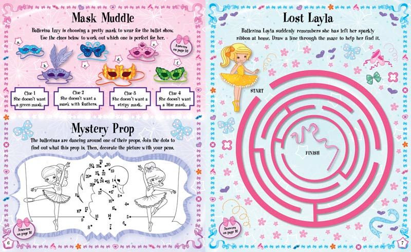 S & A 3D Stickers: Twirling Ballerinas Sticker and Activity Book