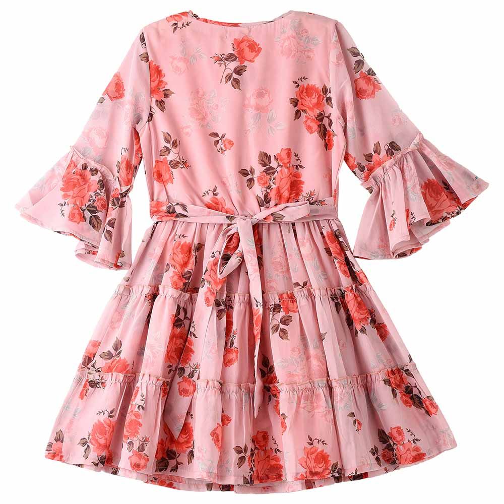 Jelliene - Tween Trends Breezy Floral Crush Dress