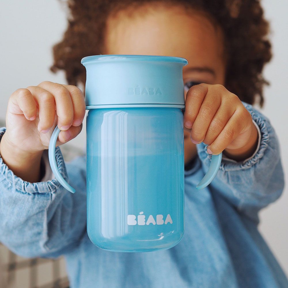 Beaba - 360 Degree Learning Cup - 340 ml - Blue