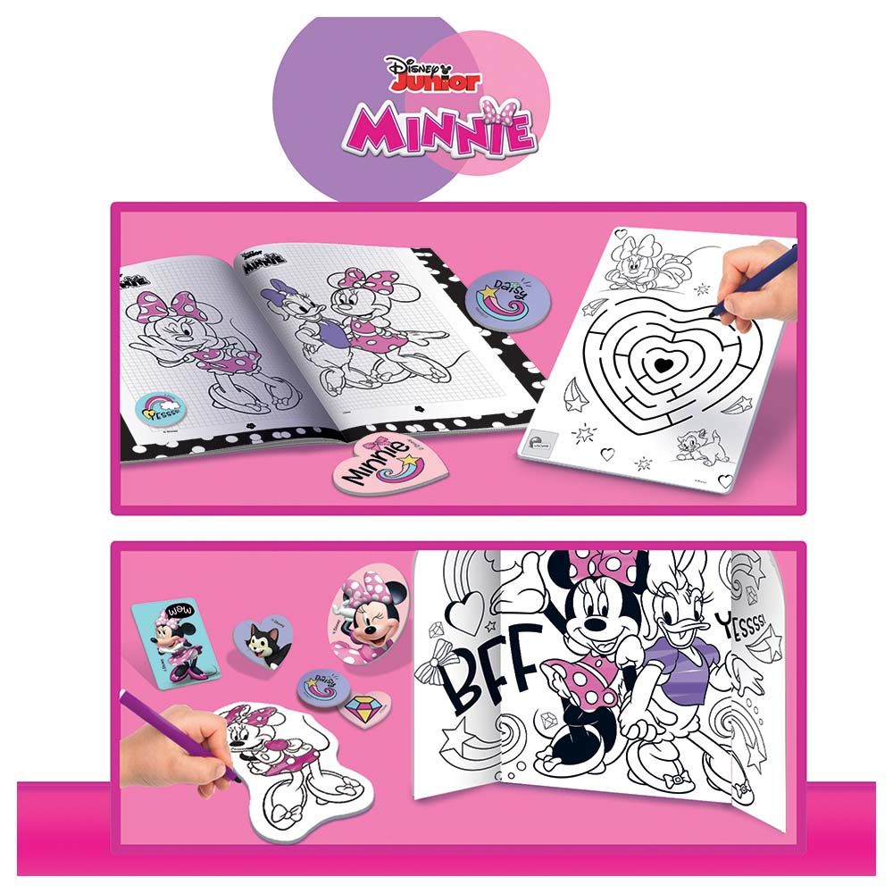 Minnie Mouse - Zainetto Coloring & Drawing School Kit