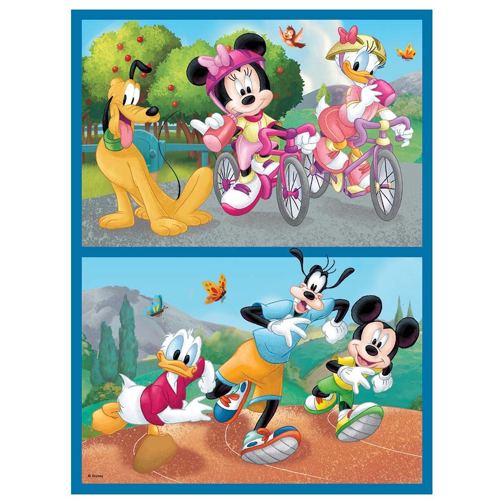 Mickey Mouse - 2-In-1 Meet The Disney Characters Puzzle w/ Memos - 78pcs