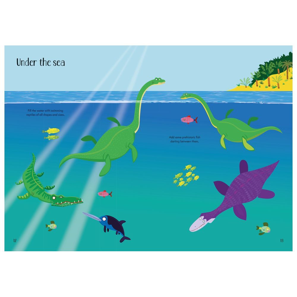 Usborne Books - Little First Stickers - Dinosaurs