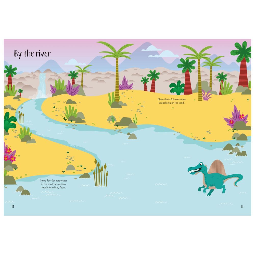 Usborne Books - Little First Stickers - Dinosaurs