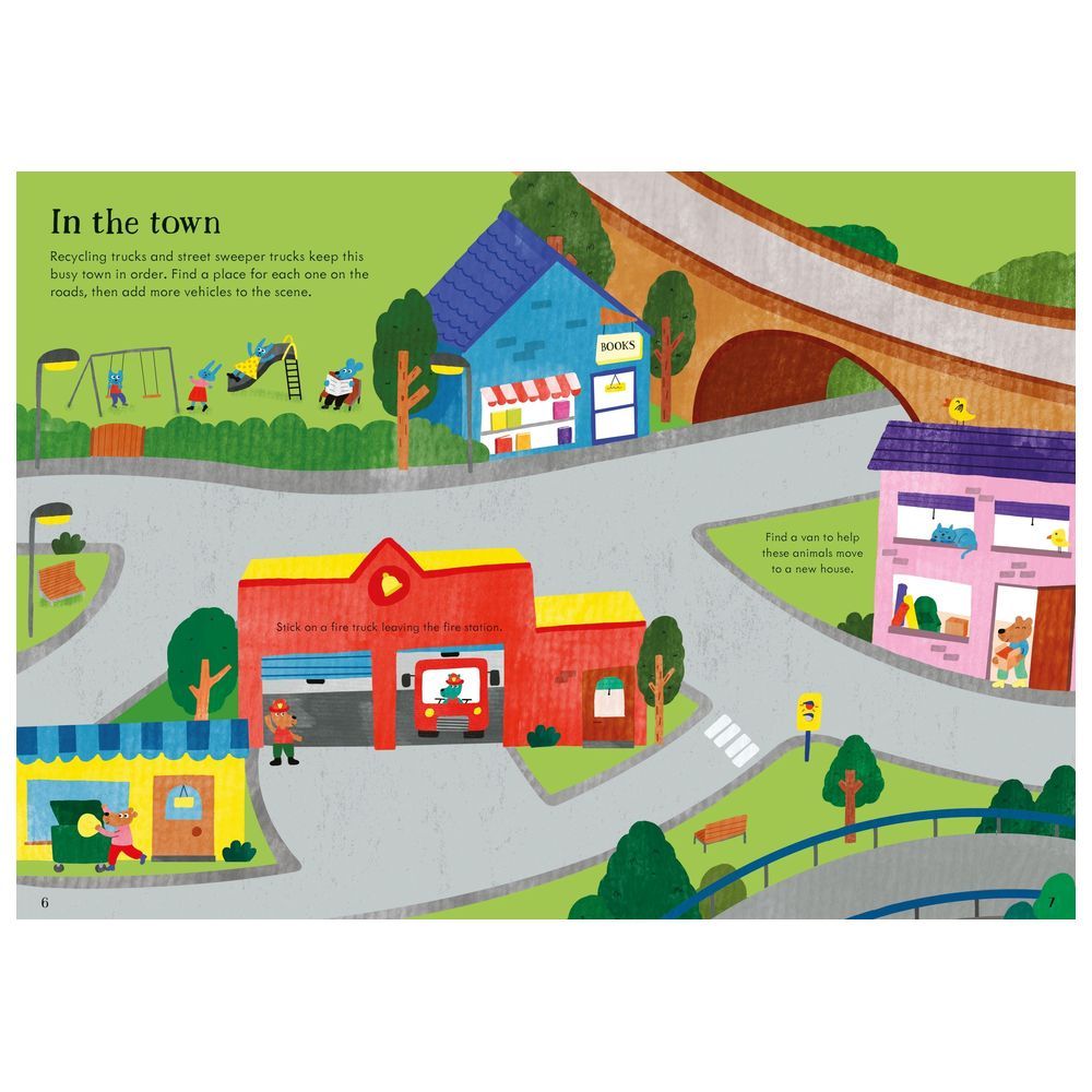 Usborne Books - Little First Stickers - Tractors & Trucks