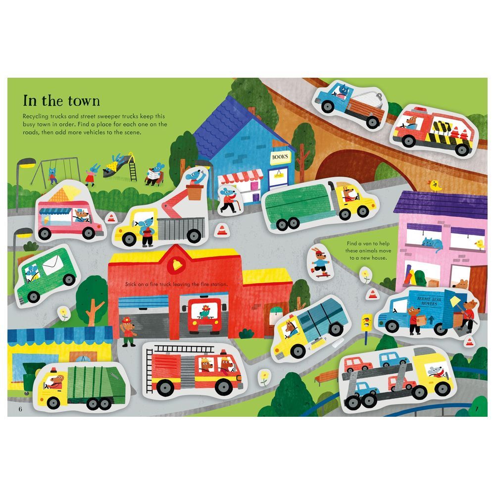 Usborne Books - Little First Stickers - Tractors & Trucks