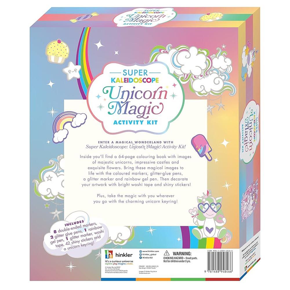 Hinkler - Super Kaleidoscope: Unicorn Magic Activity Kit