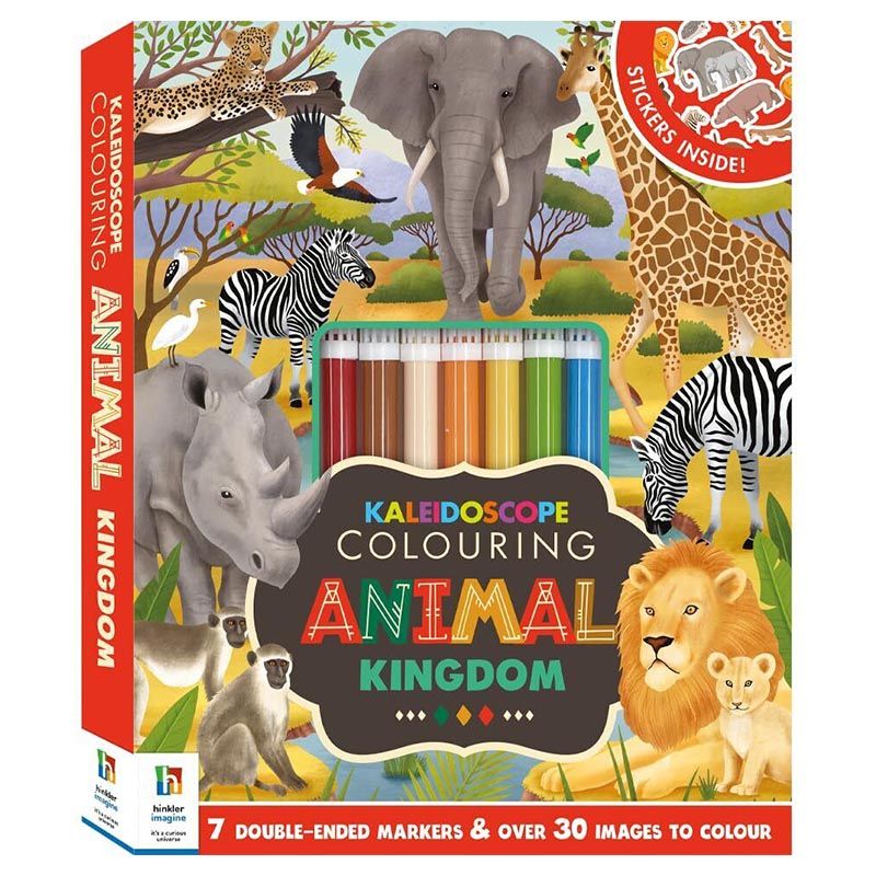  كتاب kaleidoscope colouring animal kingdom book