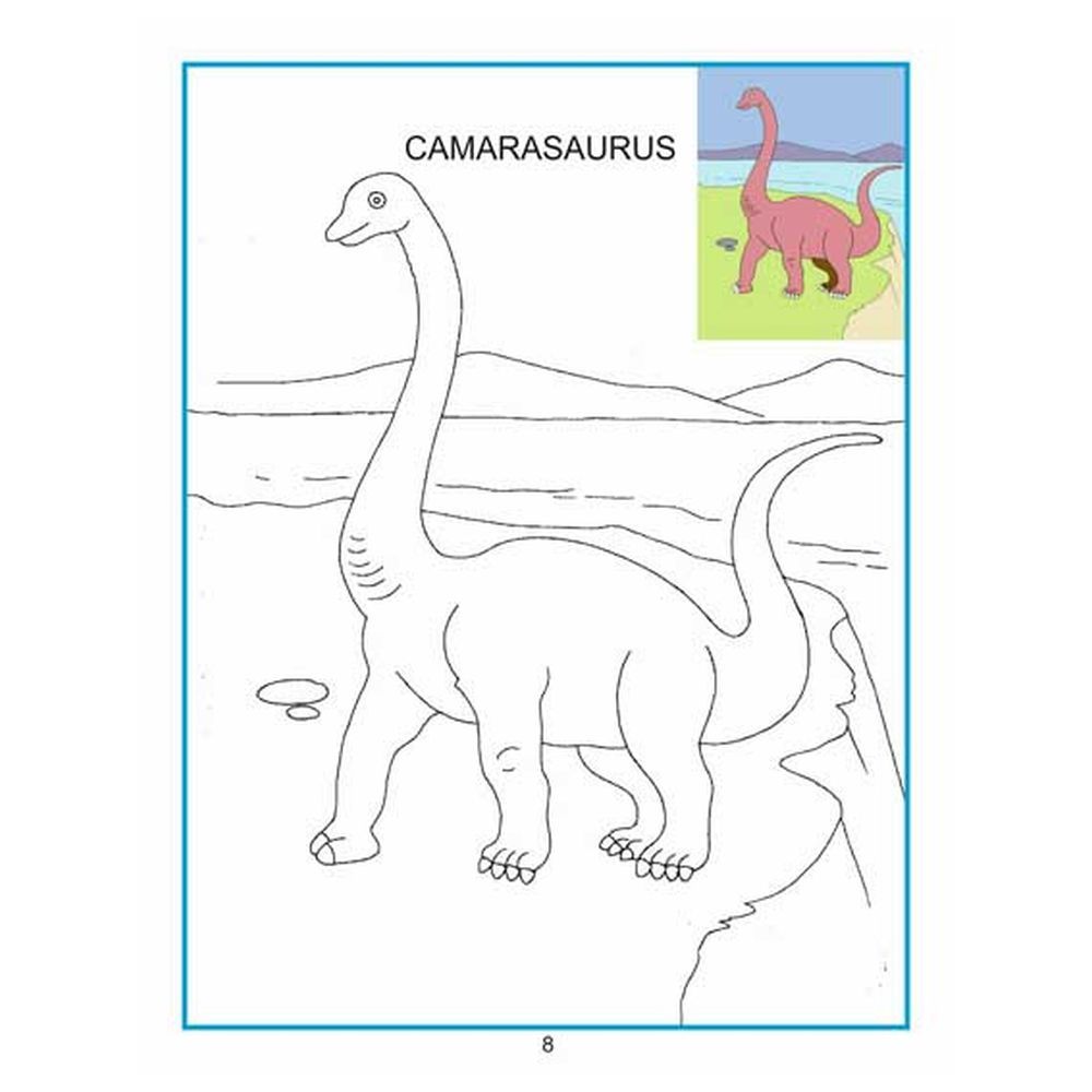 كتاب - Creative Colouring Book - Dinosaurs