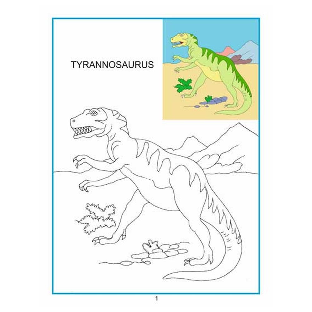 كتاب - Creative Colouring Book - Dinosaurs