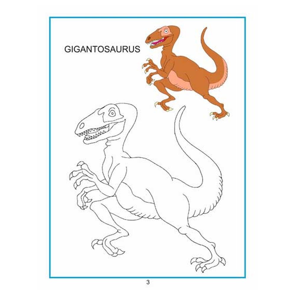 كتاب - Creative Colouring Book - Dinosaurs