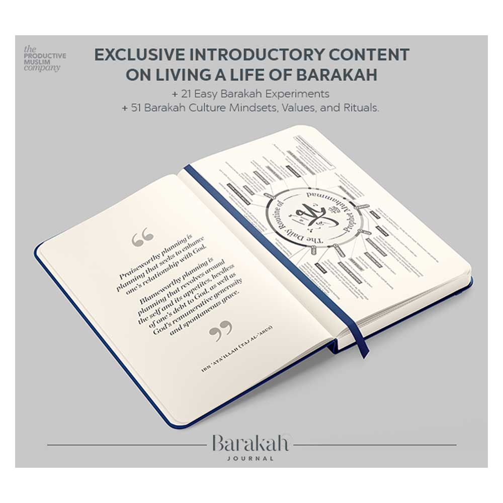 The Barakah Journal: Plan Your Day & Week With Barakah - Blue