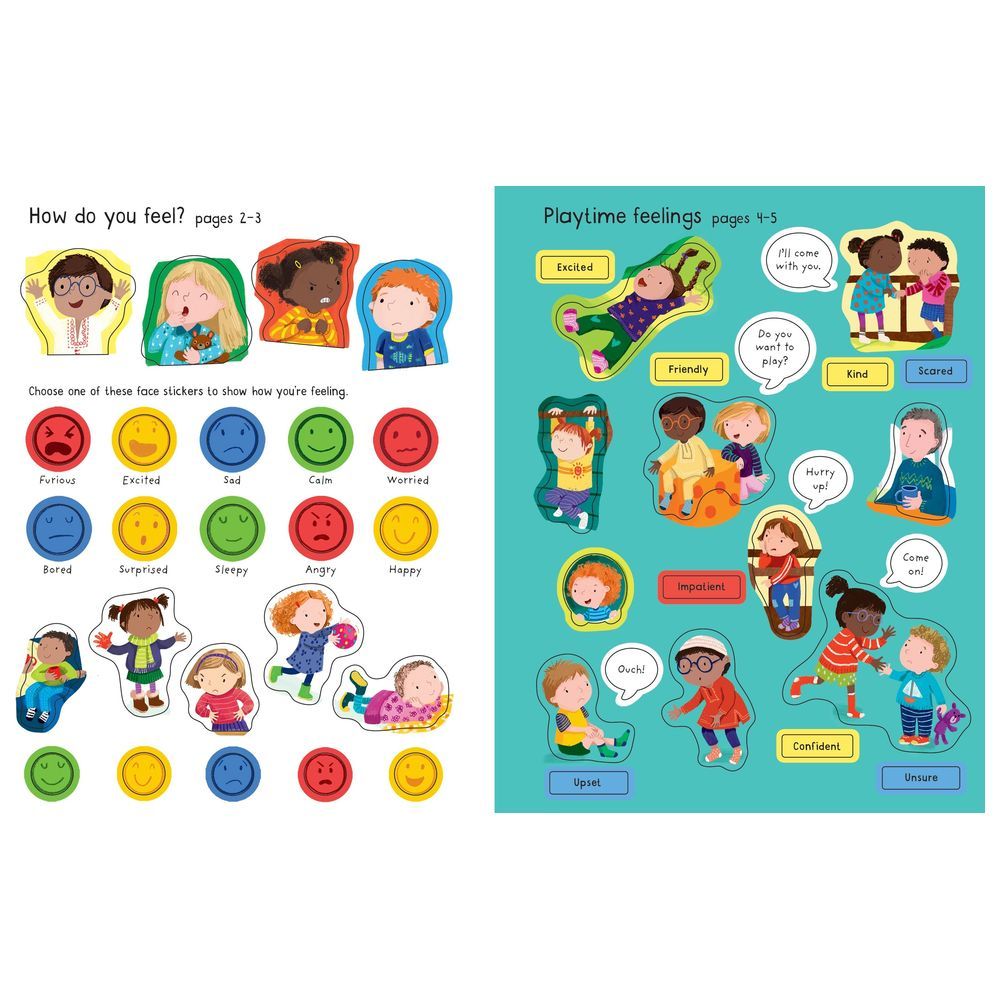 Usborne Books - First Sticker Book - Feelings