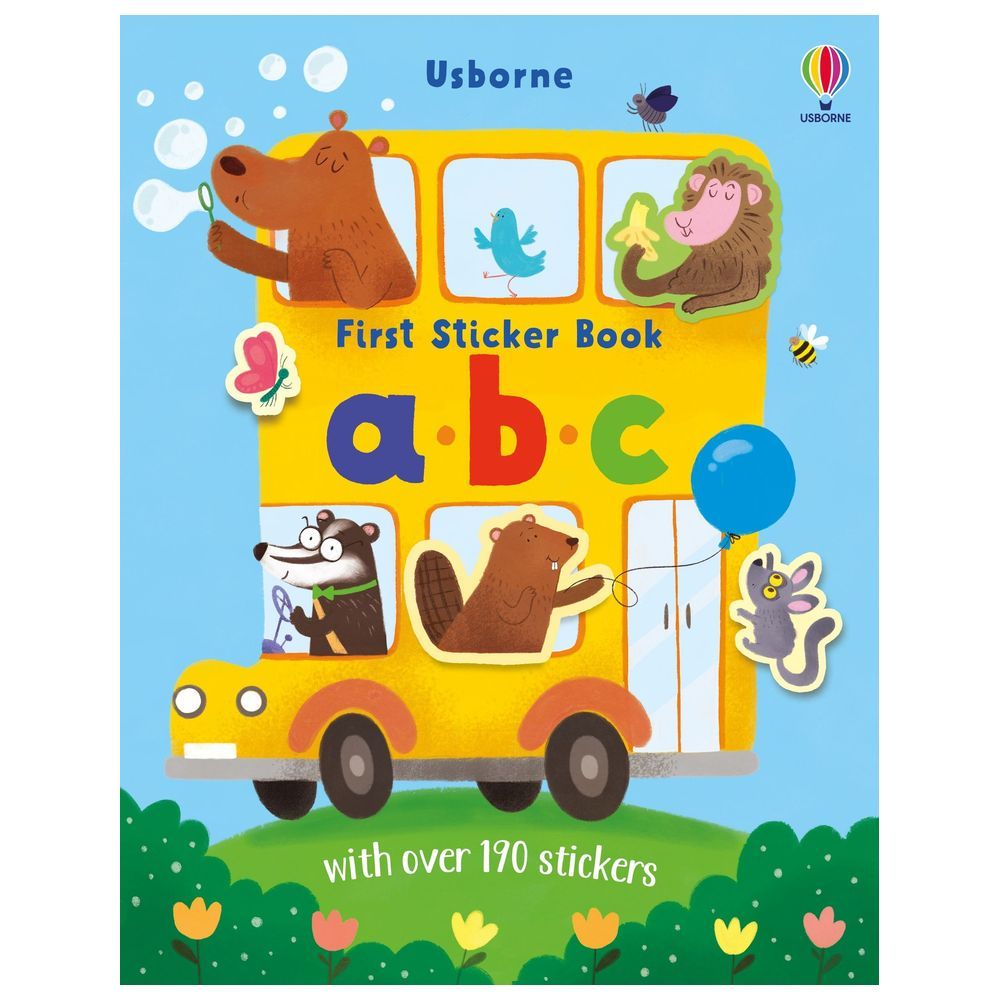 كتب Usborne - أول كتاب ملصقات - ABC