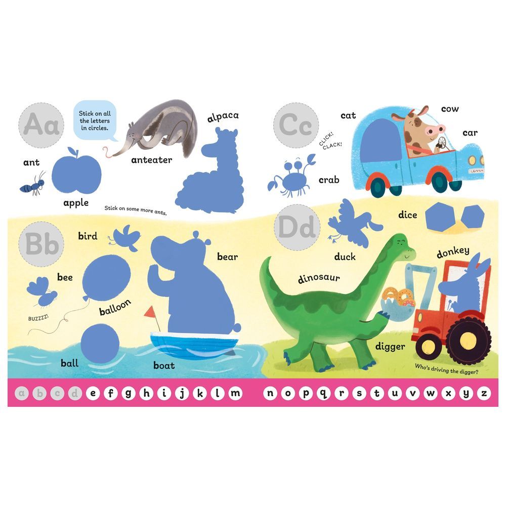 Usborne Books - First Sticker Book - ABC