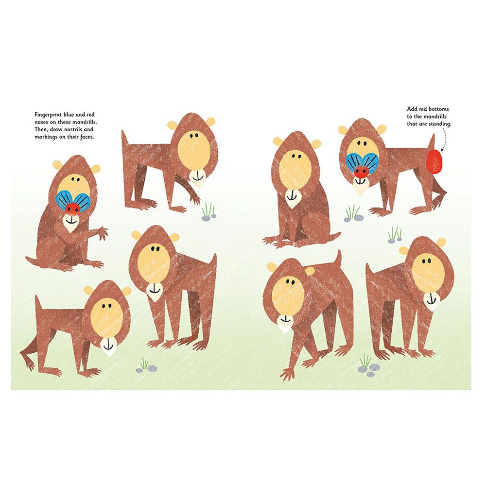 Usborne Books - Fingerprint Activities Zoo