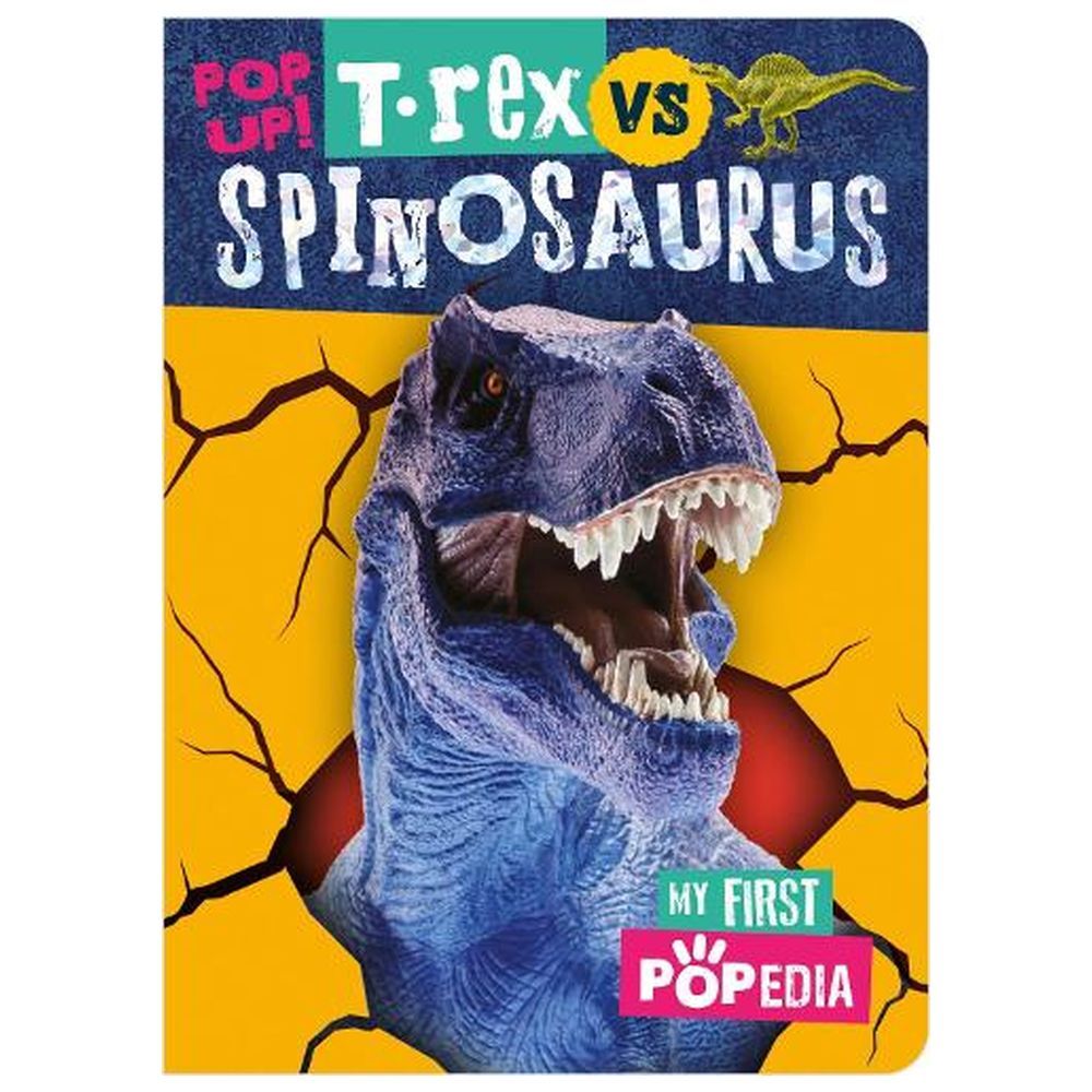 ميك بيليف آيدياز-  كتاب My First Popedia T. Rex Vs Spinosaurus 