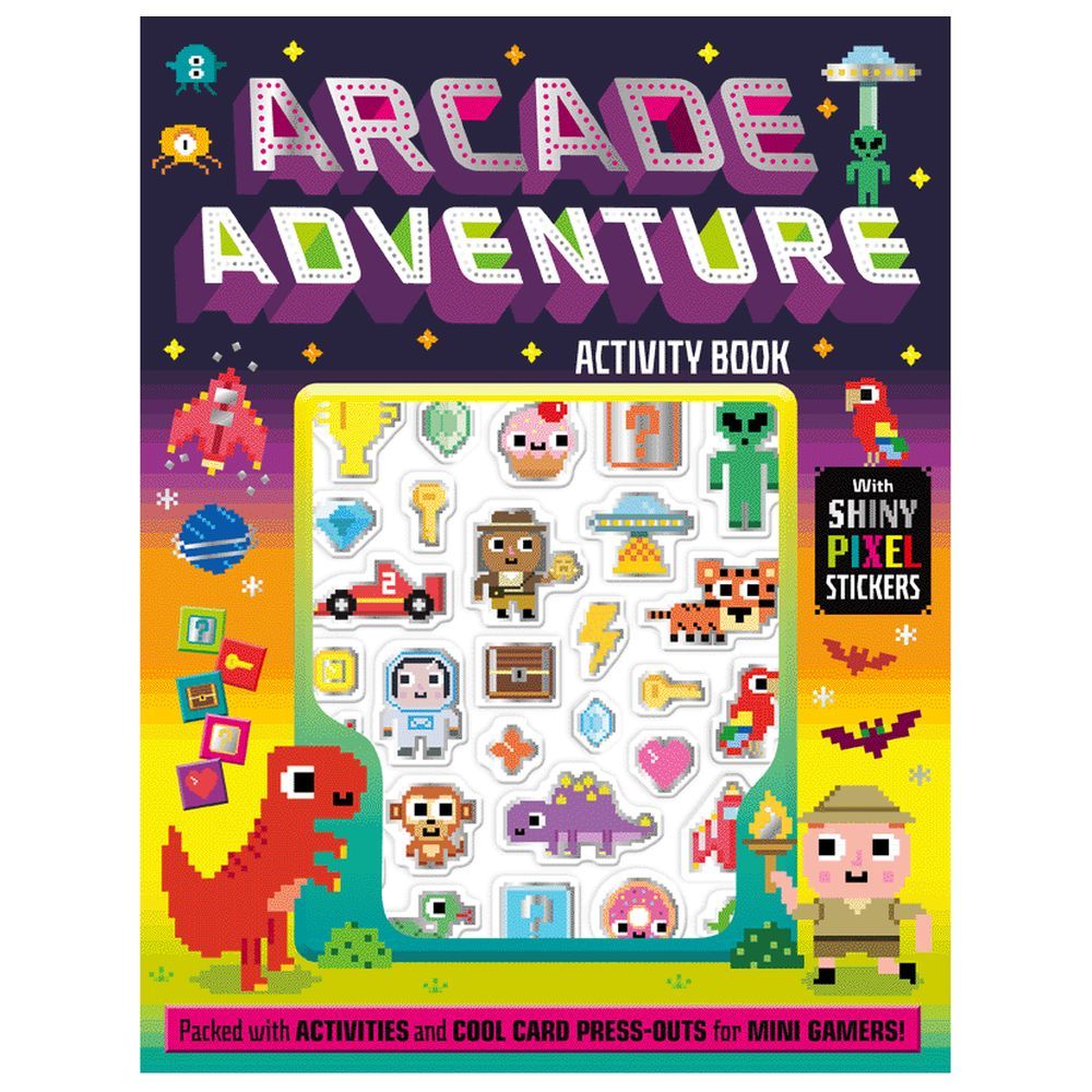 ميك بيليف آيدياز-  كتاب أنشطة الملصقات Shiny Stickers Arcade Adventure