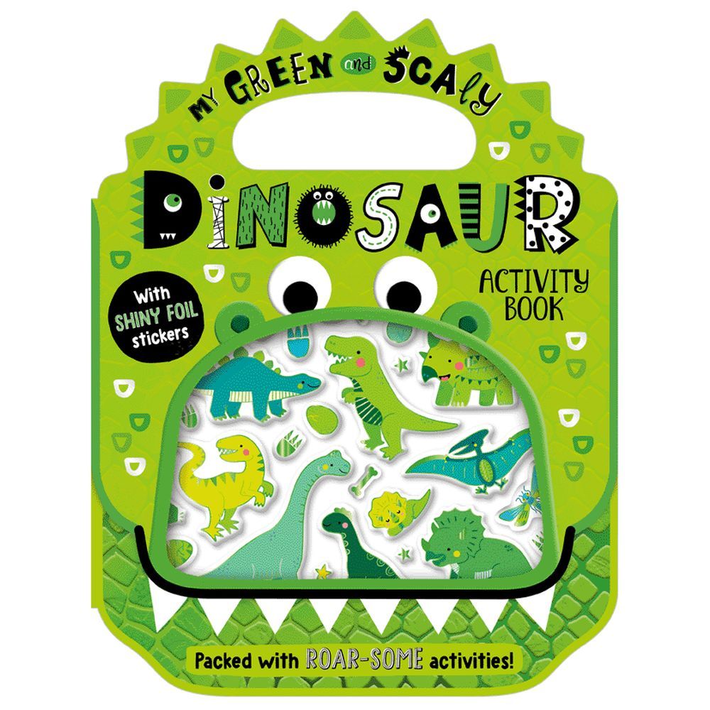 Make Believe Ideas - Shiny Stickers My Green And Scaly Dinosaur Activity Book