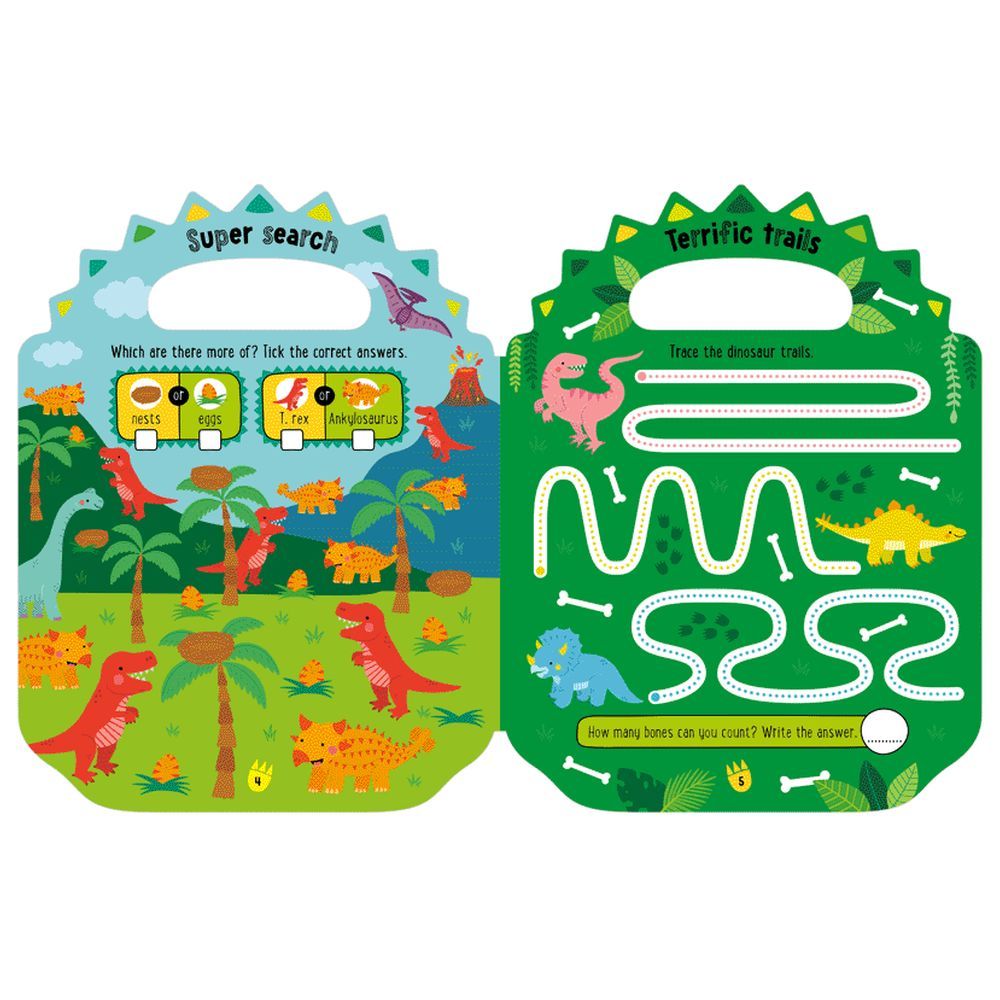 Make Believe Ideas - Shiny Stickers My Green And Scaly Dinosaur Activity Book