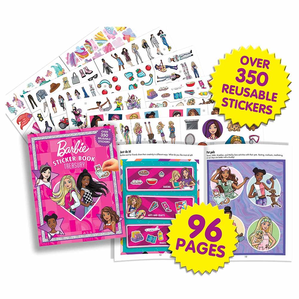 كتاب Mattel Barbie Sticker Book Treasury Book