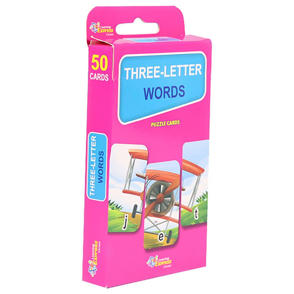 Learning Express: Kids Cards - Three-Letter Words