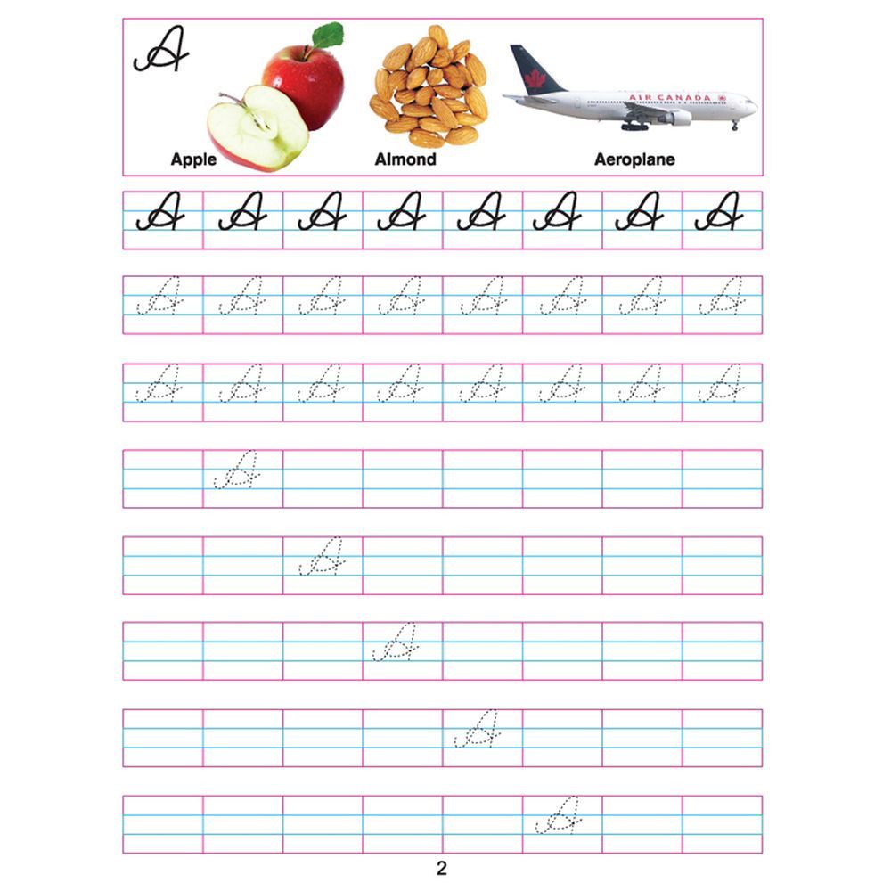 كتاب - Cursive Writing Book - Capital Letters - Part A