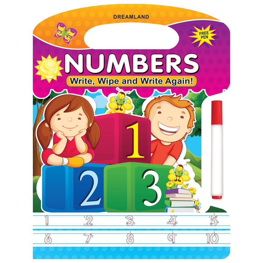 كتاب - Write and Wipe Book - Numbers