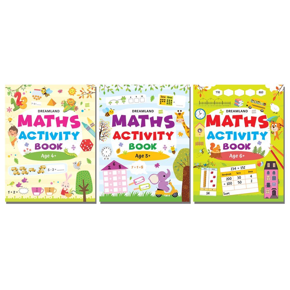 Maths Activity Book for Children - Set of 3