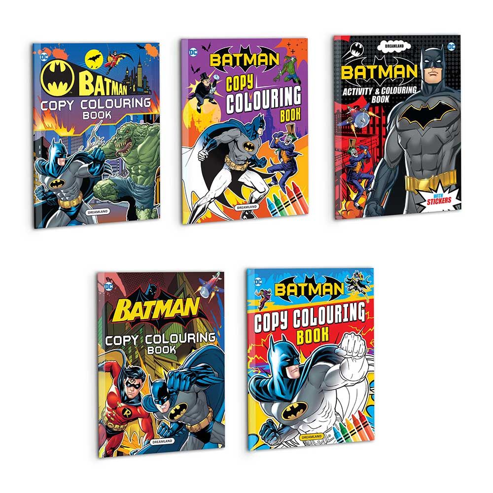 Batman Copy Colouring And Activity Books - Pack of 5