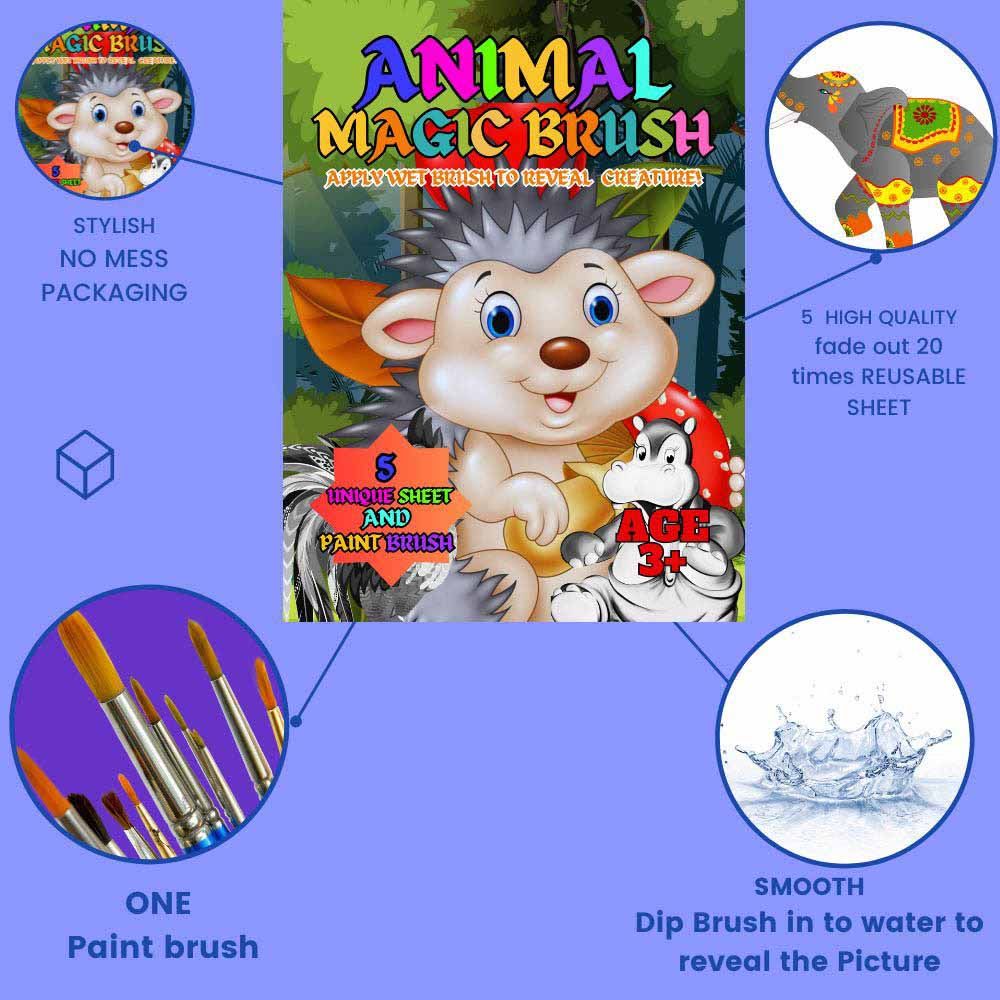 Just Kidding - Animal Magical Paint Brush Activity Pack