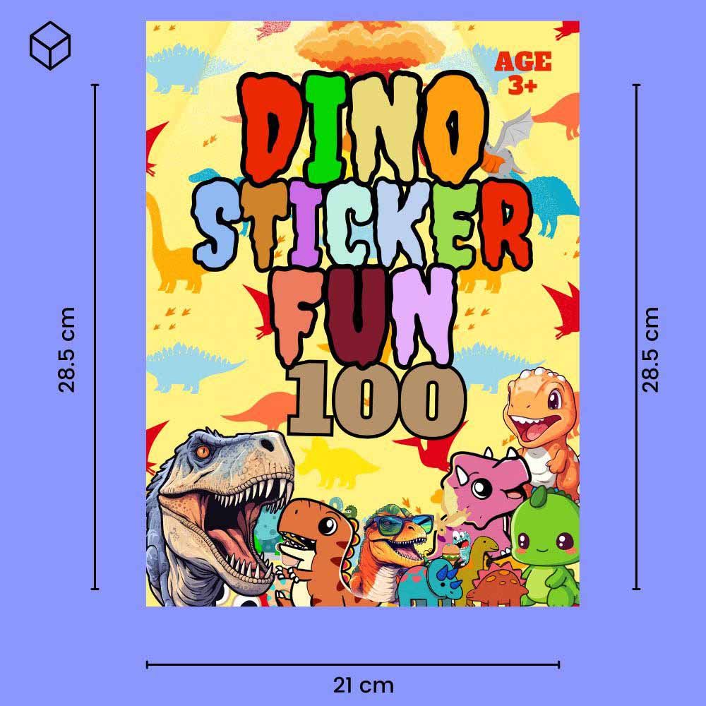 جست كيدنغ - كتاب انشطة الملصقات Dino Sticker Fun 