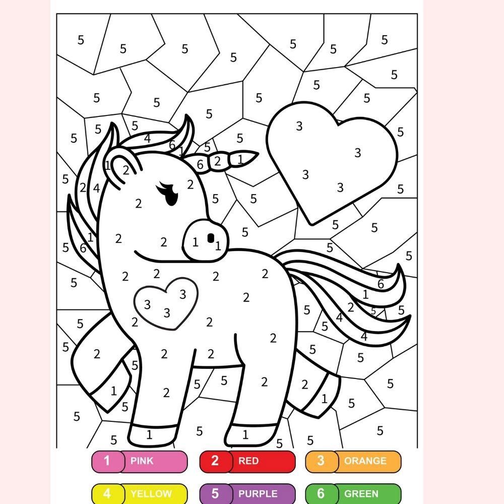 Just Kidding - Unicorn Color By Number Book