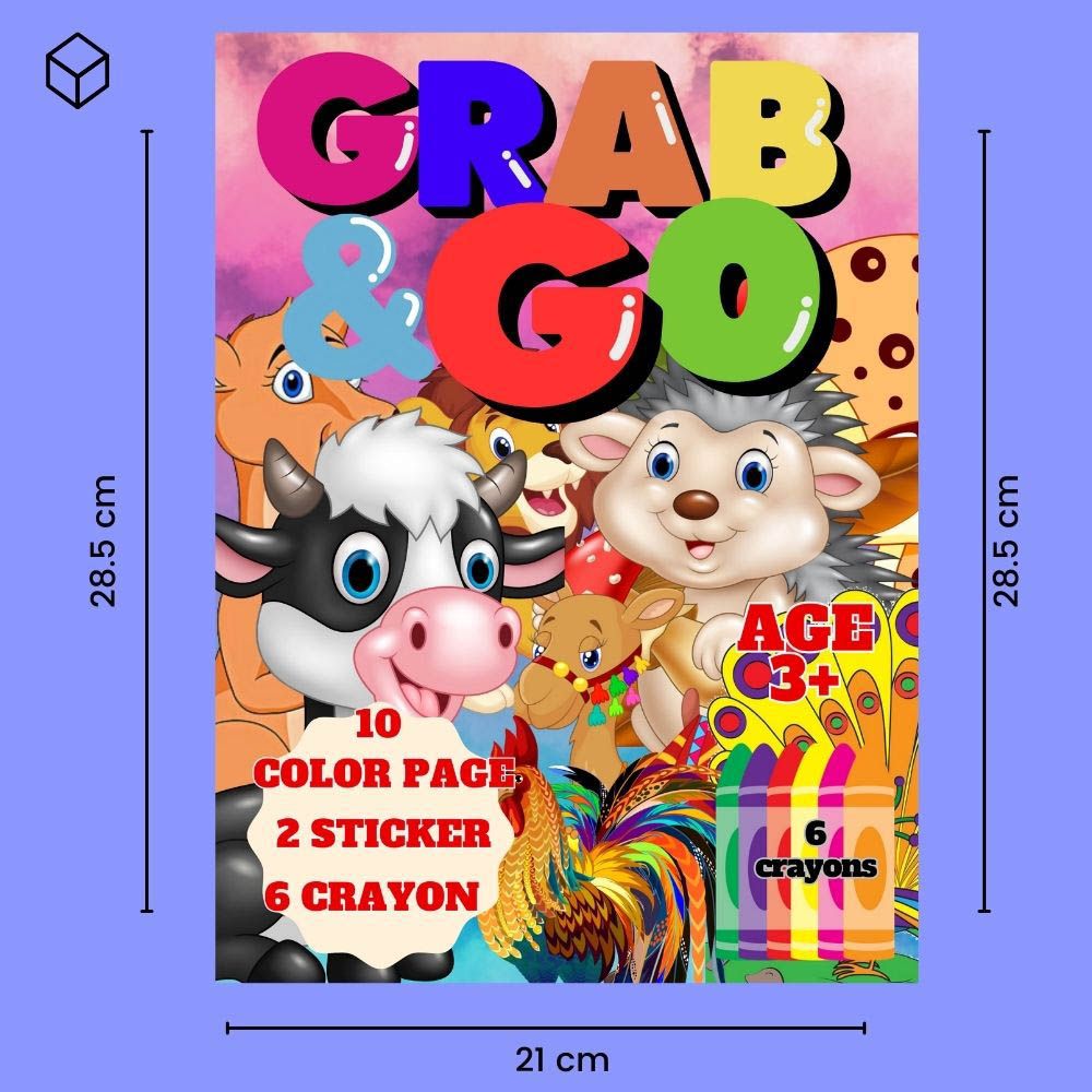 Just Kidding - Animal Grab And Go Activity Pack For Kids