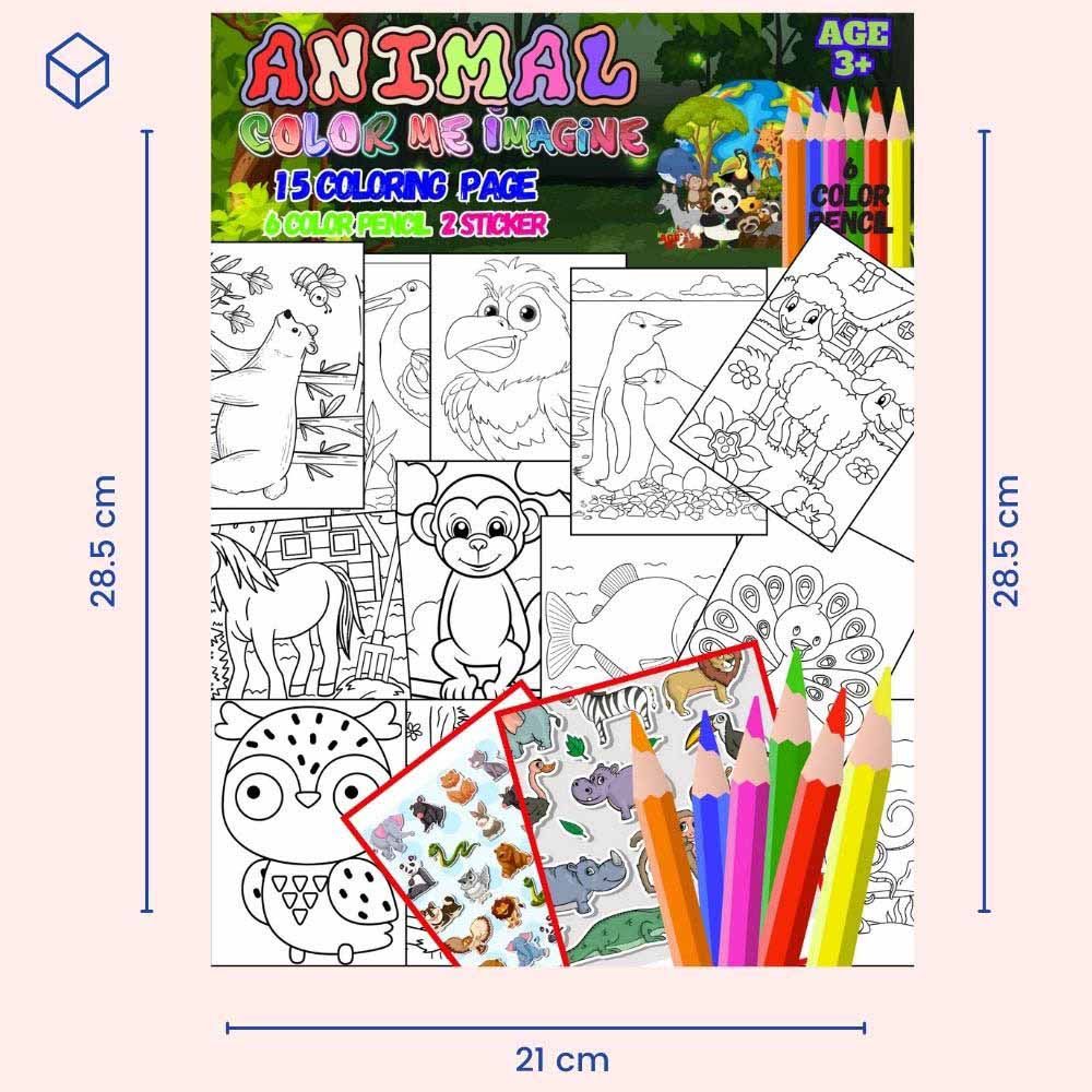 Just Kidding - Animal Color Me Imagine Activity Book