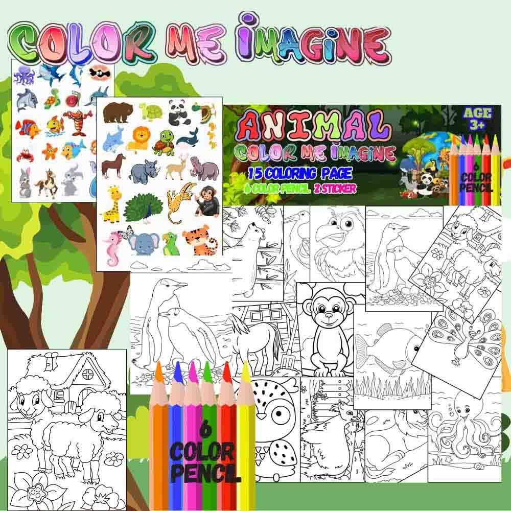 Just Kidding - Animal Color Me Imagine Activity Book