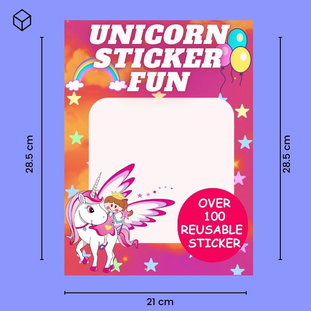 جست كيدنغ - كتاب أنشطة الملصقات Unicorn Sticker Fun