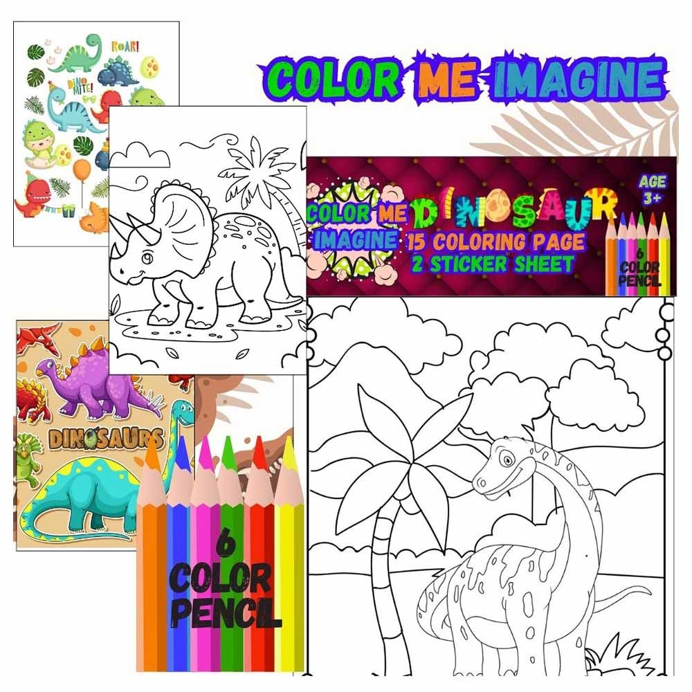 Just Kidding - Dinosaur Color Me Imagine Book For Kids