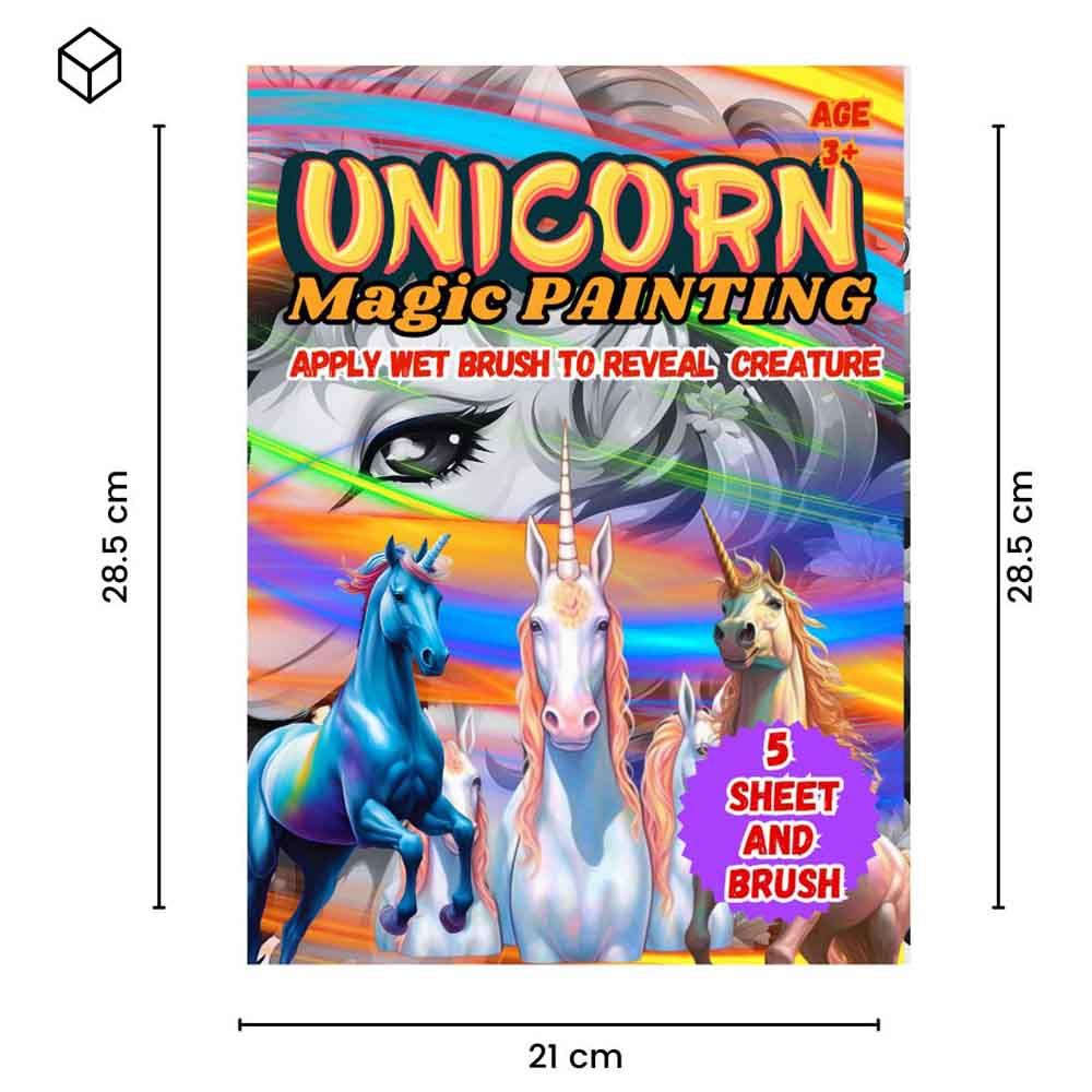 Just Kidding - Unicorn Magic Painting Book Kit For Kids