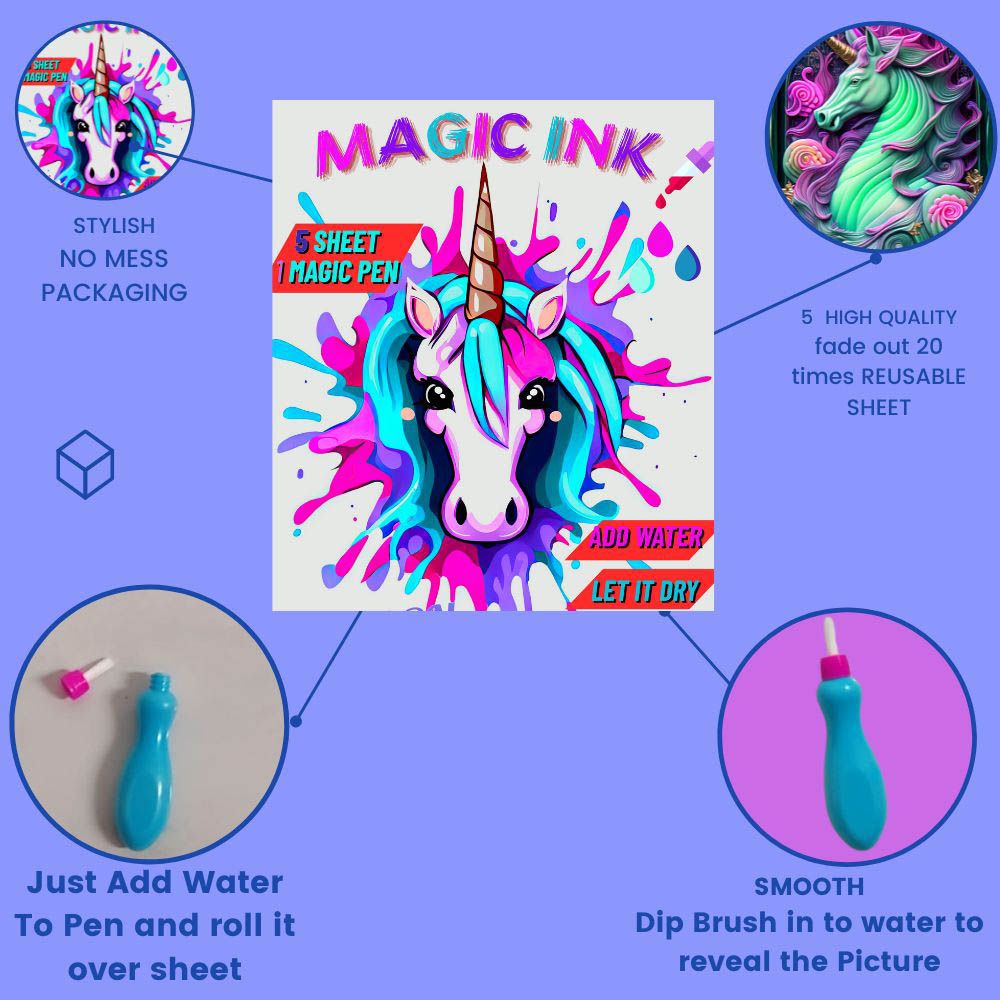 Just Kidding - Unicorn Magic Ink Activity Set