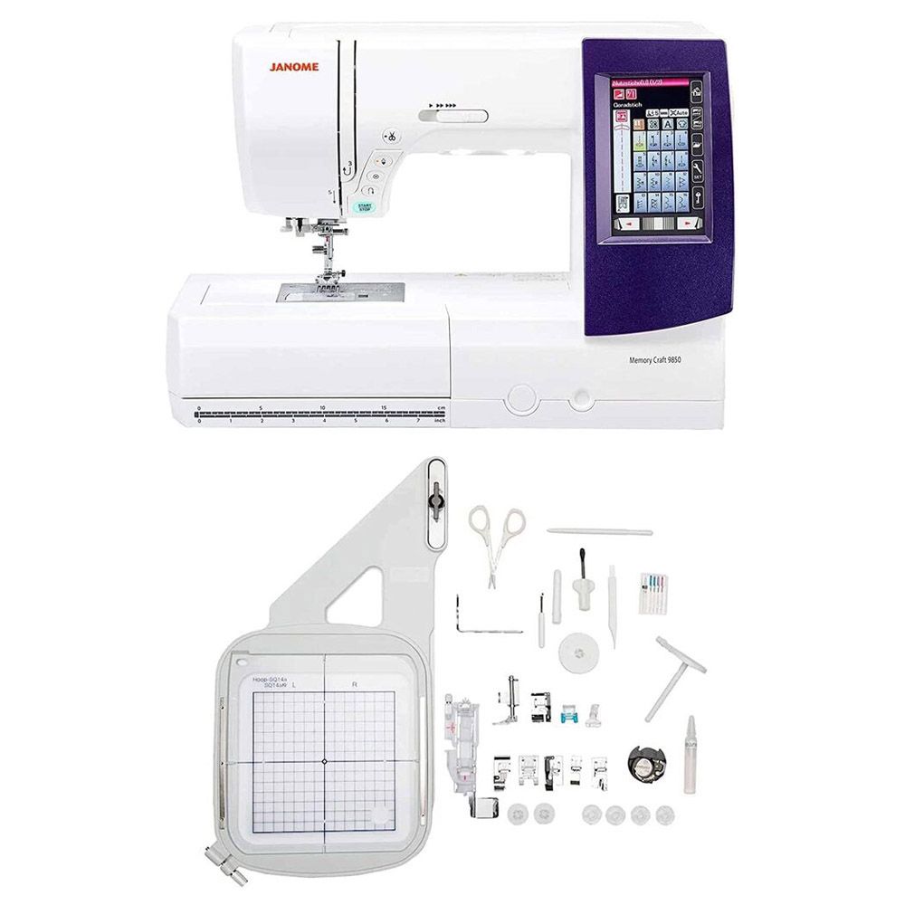 Janome - MC9850 Sewing And Embroidery Machine - White