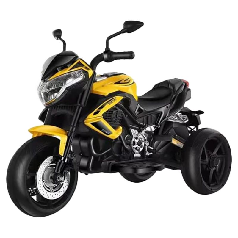 Megastar - 12V Xblade Ride On Trike Electric Motorbike - Yellow