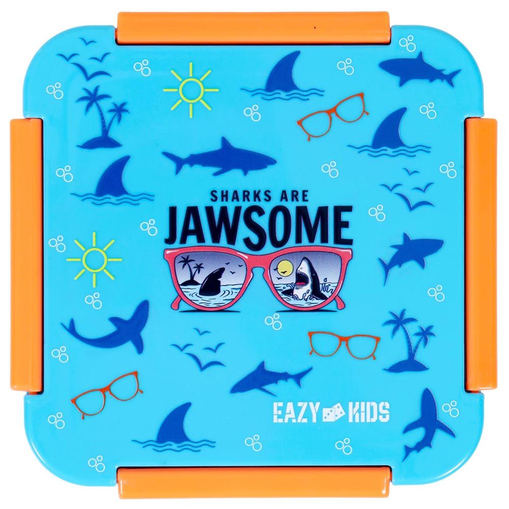 Eazy Kids - Lunch Box Set - Jawsome Blue