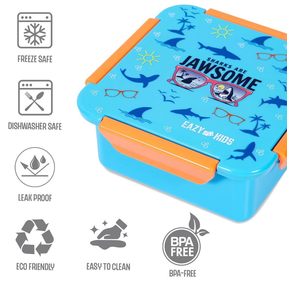 Eazy Kids - Lunch Box Set - Jawsome Blue